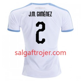 Uruguay Fodboldtrøjer Jose Gimenez 2 Udebanesæt Copa América 2019 Kort ærmer